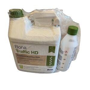 Bona Traffic HD Waterborne Wood Floor Finish Commercial Satin 128 oz w/ hardener